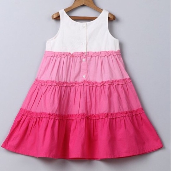 RELISTED Pink Girls Tiered Sun Dress 12m-8y - Picture 5 of 8